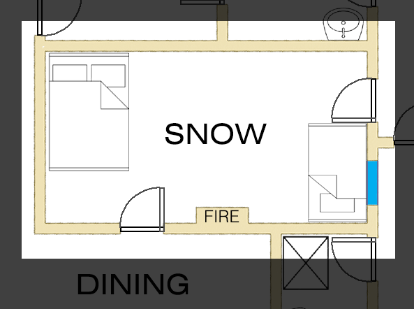 Floorplan of Snow Room